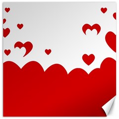 Heart Shape Background Love Canvas 20  X 20   by Nexatart