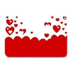 Heart Shape Background Love Plate Mats by Nexatart