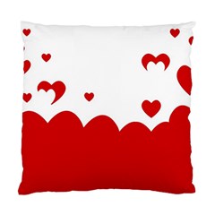 Heart Shape Background Love Standard Cushion Case (two Sides) by Nexatart