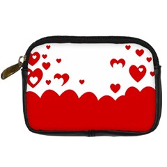 Heart Shape Background Love Digital Camera Cases by Nexatart