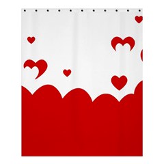 Heart Shape Background Love Shower Curtain 60  X 72  (medium)  by Nexatart