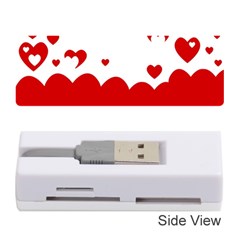 Heart Shape Background Love Memory Card Reader (stick)  by Nexatart