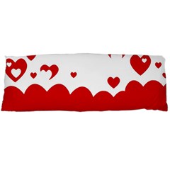 Heart Shape Background Love Body Pillow Case (dakimakura) by Nexatart