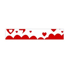 Heart Shape Background Love Flano Scarf (mini) by Nexatart