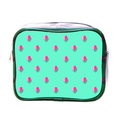 Love Heart Set Seamless Pattern Mini Toiletries Bags by Nexatart