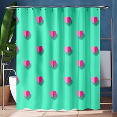 Love Heart Set Seamless Pattern Shower Curtain 60  X 72  (medium)  by Nexatart