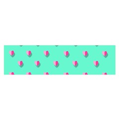 Love Heart Set Seamless Pattern Satin Scarf (oblong) by Nexatart