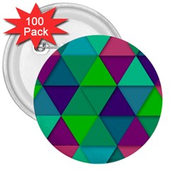 Background Geometric Triangle 3  Buttons (100 Pack)  by Nexatart