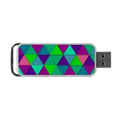 Background Geometric Triangle Portable Usb Flash (two Sides) by Nexatart