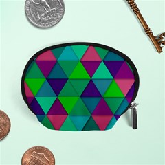 Background Geometric Triangle Accessory Pouches (small)  by Nexatart