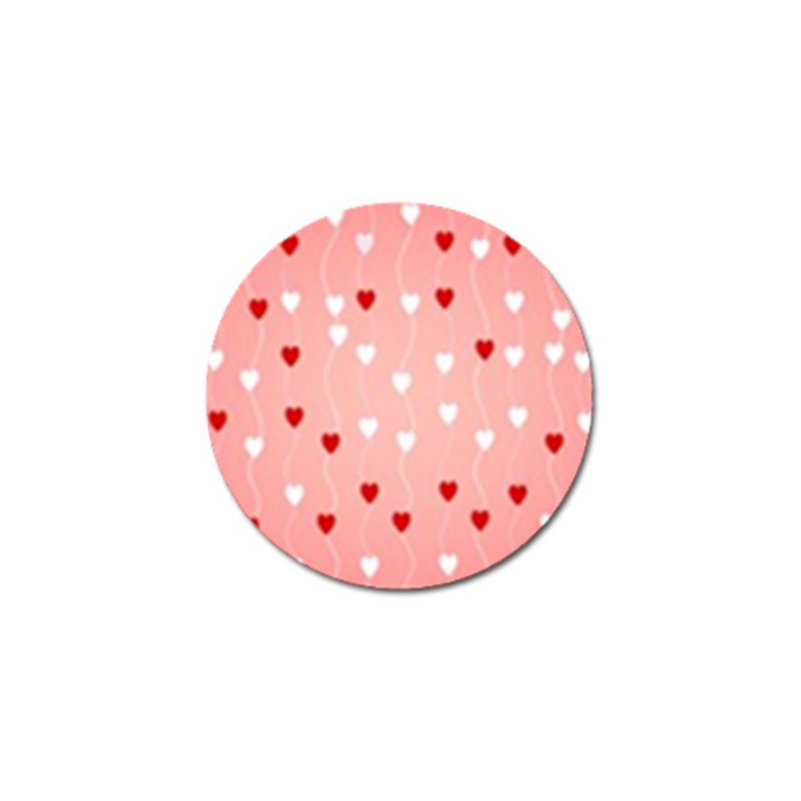 Heart Shape Background Love Golf Ball Marker