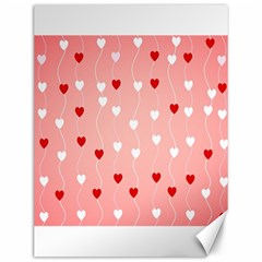 Heart Shape Background Love Canvas 12  X 16   by Nexatart