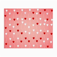 Heart Shape Background Love Small Glasses Cloth (2-side) by Nexatart