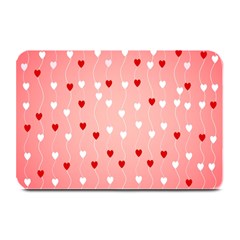 Heart Shape Background Love Plate Mats by Nexatart