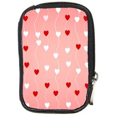 Heart Shape Background Love Compact Camera Cases by Nexatart