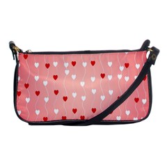 Heart Shape Background Love Shoulder Clutch Bags by Nexatart