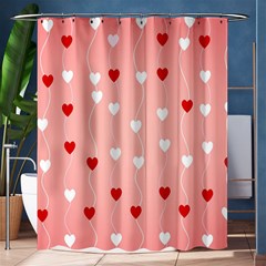 Heart Shape Background Love Shower Curtain 60  X 72  (medium)  by Nexatart