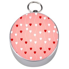 Heart Shape Background Love Silver Compasses by Nexatart