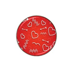 Background Valentine S Day Love Hat Clip Ball Marker (10 Pack) by Nexatart