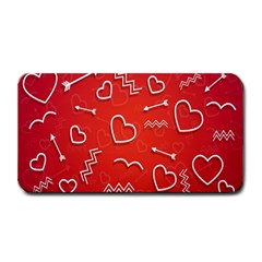 Background Valentine S Day Love Medium Bar Mats by Nexatart