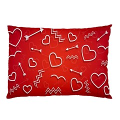 Background Valentine S Day Love Pillow Case by Nexatart