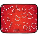 Background Valentine S Day Love Double Sided Fleece Blanket (Mini)  35 x27  Blanket Front