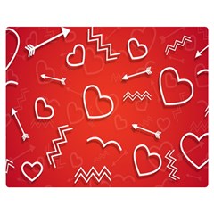 Background Valentine S Day Love Double Sided Flano Blanket (medium)  by Nexatart