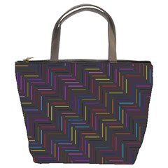 Lines Line Background Bucket Bags by Nexatart