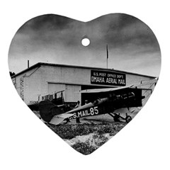 Omaha Airfield Airplain Hangar Ornament (Heart)