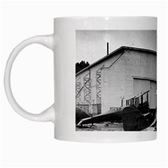 Omaha Airfield Airplain Hangar White Mugs