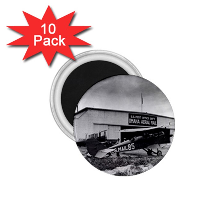 Omaha Airfield Airplain Hangar 1.75  Magnets (10 pack) 