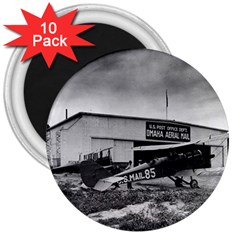 Omaha Airfield Airplain Hangar 3  Magnets (10 pack) 