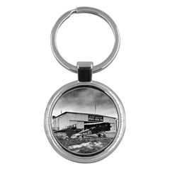 Omaha Airfield Airplain Hangar Key Chains (Round) 