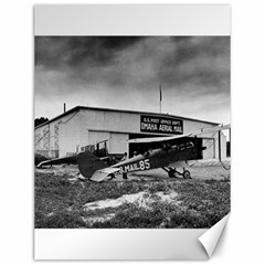 Omaha Airfield Airplain Hangar Canvas 12  x 16  