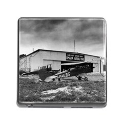 Omaha Airfield Airplain Hangar Memory Card Reader (Square)