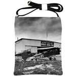 Omaha Airfield Airplain Hangar Shoulder Sling Bags Front