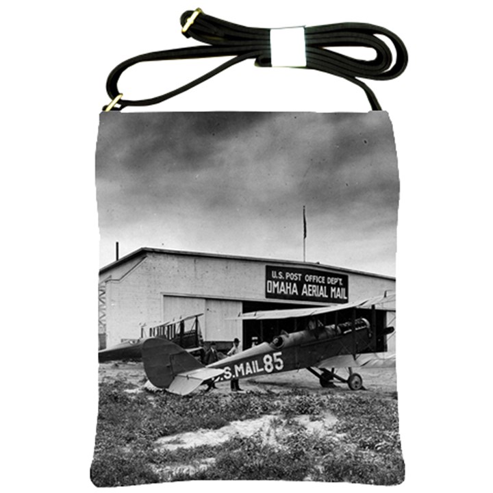 Omaha Airfield Airplain Hangar Shoulder Sling Bags