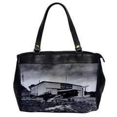 Omaha Airfield Airplain Hangar Office Handbags