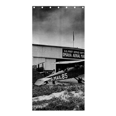 Omaha Airfield Airplain Hangar Shower Curtain 36  x 72  (Stall) 