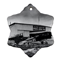 Omaha Airfield Airplain Hangar Ornament (Snowflake)