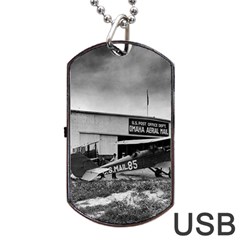 Omaha Airfield Airplain Hangar Dog Tag USB Flash (One Side)