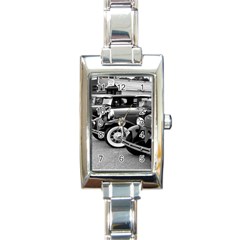 Vehicle Car Transportation Vintage Rectangle Italian Charm Watch by Nexatart