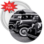 Vehicle Car Transportation Vintage 3  Buttons (10 pack)  Front