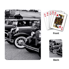 Vehicle Car Transportation Vintage Playing Card by Nexatart