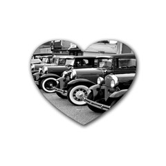 Vehicle Car Transportation Vintage Heart Coaster (4 Pack)  by Nexatart