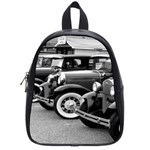 Vehicle Car Transportation Vintage School Bag (Small) Front