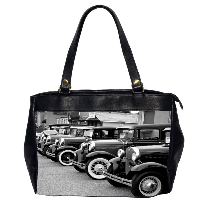 Vehicle Car Transportation Vintage Office Handbags (2 Sides) 