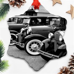 Vehicle Car Transportation Vintage Ornament (snowflake) by Nexatart