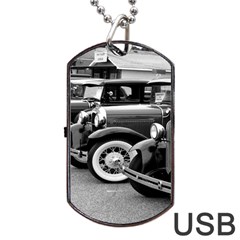 Vehicle Car Transportation Vintage Dog Tag Usb Flash (two Sides) by Nexatart