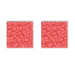 Background Hearts Love Cufflinks (square) by Nexatart